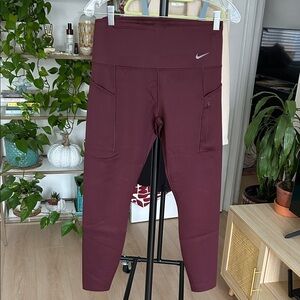 Nike Dri Fit Leggings. Size Large. 25.5” inseam. 14.5” waist with stretch.